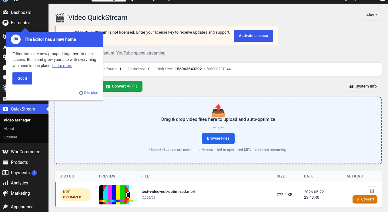 Video QuickStream